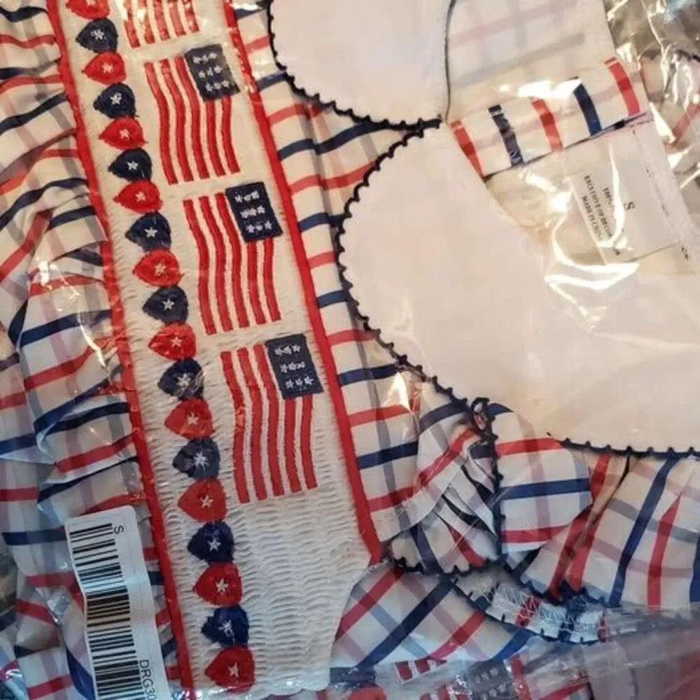 Patriotic smocked dress